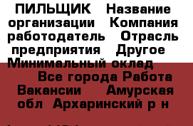 ПИЛЬЩИК › Название организации ­ Компания-работодатель › Отрасль предприятия ­ Другое › Минимальный оклад ­ 35 000 - Все города Работа » Вакансии   . Амурская обл.,Архаринский р-н